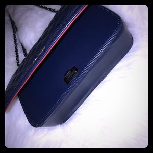 Navy blue purse.